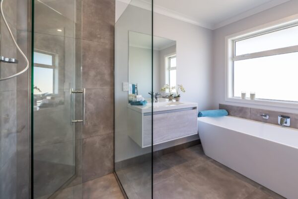 Designer bathroom in new design and build in West Melton