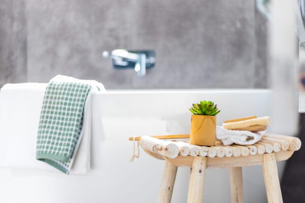 Interior design photo of new bathroom. Home designed and built by Frampton Construction Rolleston